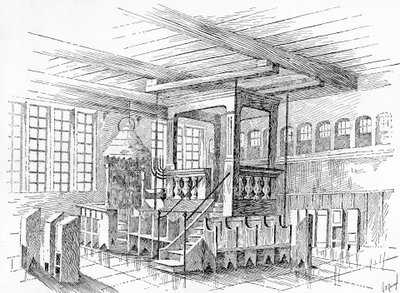 Interior of an old Synagogue at Metz, Germany by English School